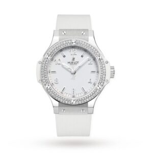 Hublot Big Bang Women Quartz White Rubber Watch 361.SE.2010.RW.1104