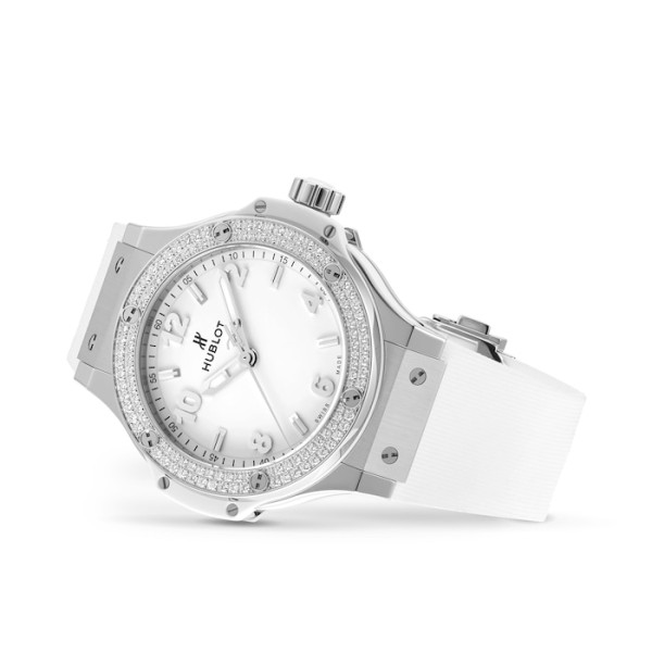 Hublot Big Bang Women Quartz White Rubber Watch 361.SE.2010.RW.1104