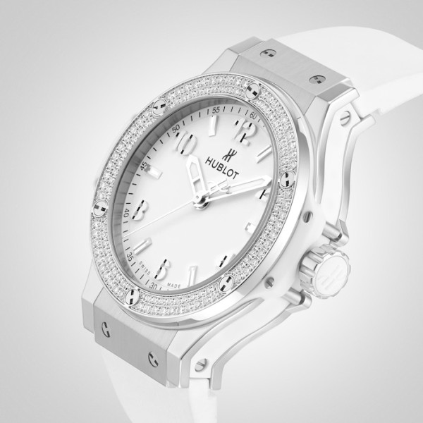 Hublot Big Bang Women Quartz White Rubber Watch 361.SE.2010.RW.1104