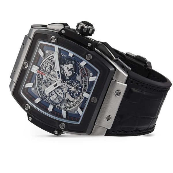 Hublot Spirit Of Big Bang Men Automatic Skeleton Leather Watch 601.NM.0173.LR