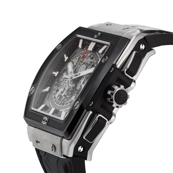 Hublot Spirit Of Big Bang Men Automatic Skeleton Leather Watch 601.NM.0173.LR