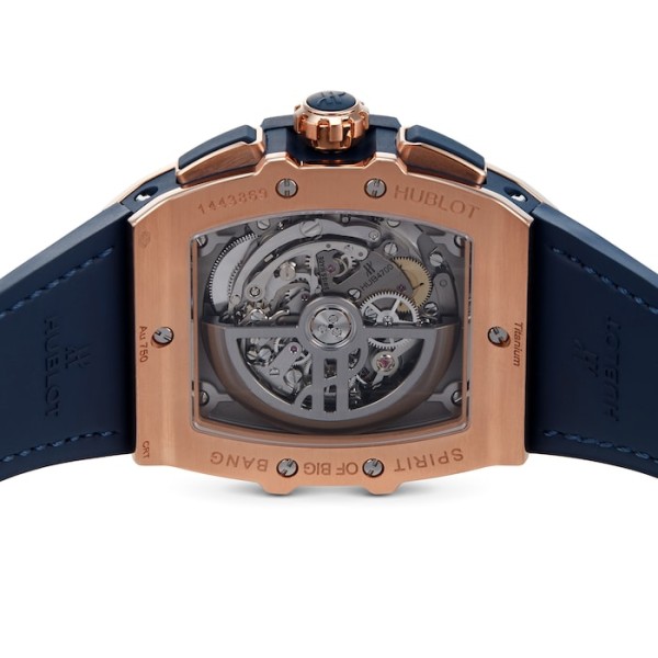 Hublot Spirit Of Big Bang Men Automatic Blue Alligator Watch 641.OX.7180.LR