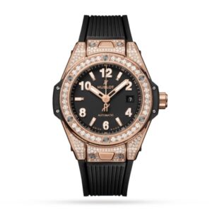 Hublot Big Bang Women Automatic Black Rubber Watch 485.OX.1180.RX.1604