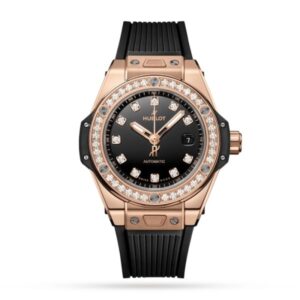 Hublot Big Bang Women Automatic Black Rubber Watch 485.OX.1280.RX.1204