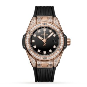 Hublot Big Bang Women Automatic Black Rubber Watch 485.OX.1280.RX.1604