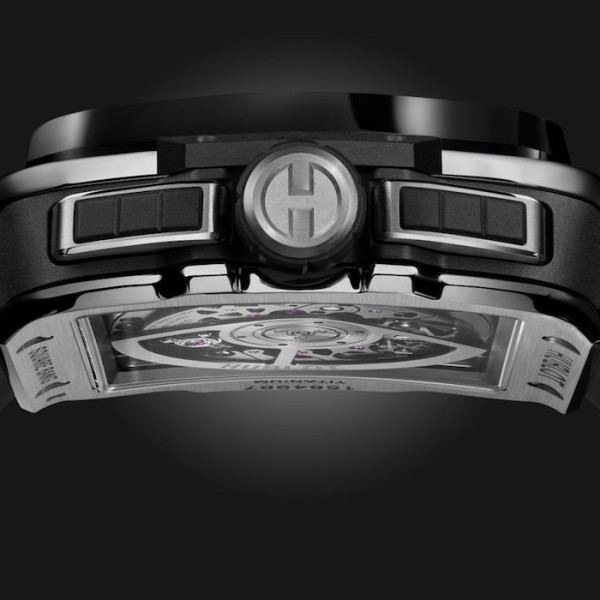 Hublot Square Bang Men Automatic Skeleton Rubber Watch 821.NM.0170.RX