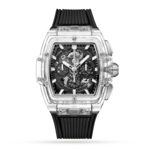 Hublot Spirit Of Big Bang Men Automatic Skeleton Rubber Watch 642.JX.0170.RX