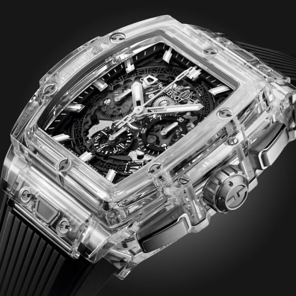 Hublot Spirit Of Big Bang Men Automatic Skeleton Rubber Watch 642.JX.0170.RX