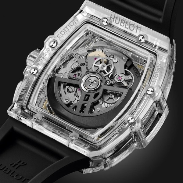 Hublot Spirit Of Big Bang Men Automatic Skeleton Rubber Watch 642.JX.0170.RX