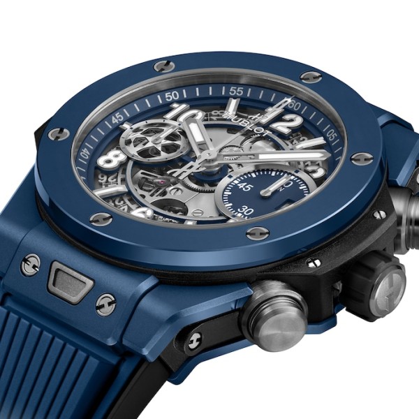 Hublot Big Bang Men Automatic Blue Rubber Watch 441.EX.5129.RX.UCL22