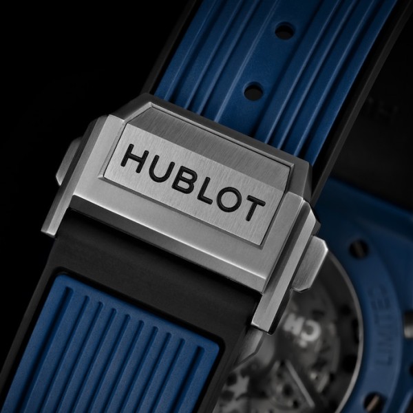 Hublot Big Bang Men Automatic Blue Rubber Watch 441.EX.5129.RX.UCL22