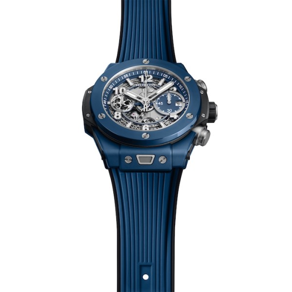 Hublot Big Bang Men Automatic Blue Rubber Watch 441.EX.5129.RX.UCL22